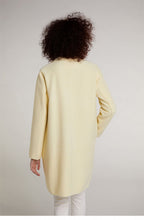 Soft Yellow Boiled Wool Coat