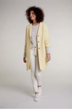 Soft Yellow Boiled Wool Coat