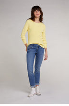 Soft Yellow Ribbed Knit Jumper