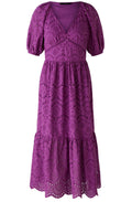 Sparkling Grape Broderie Anglaise Dress
