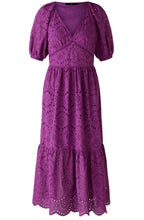 Sparkling Grape Broderie Anglaise Dress