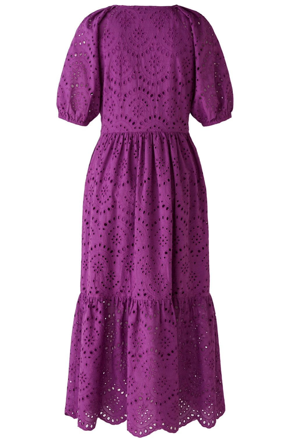 Sparkling Grape Broderie Anglaise Dress