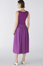 Sparkling Grape Cotton Midi Skirt