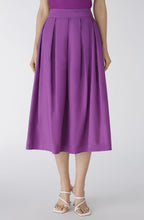 Sparkling Grape Cotton Midi Skirt