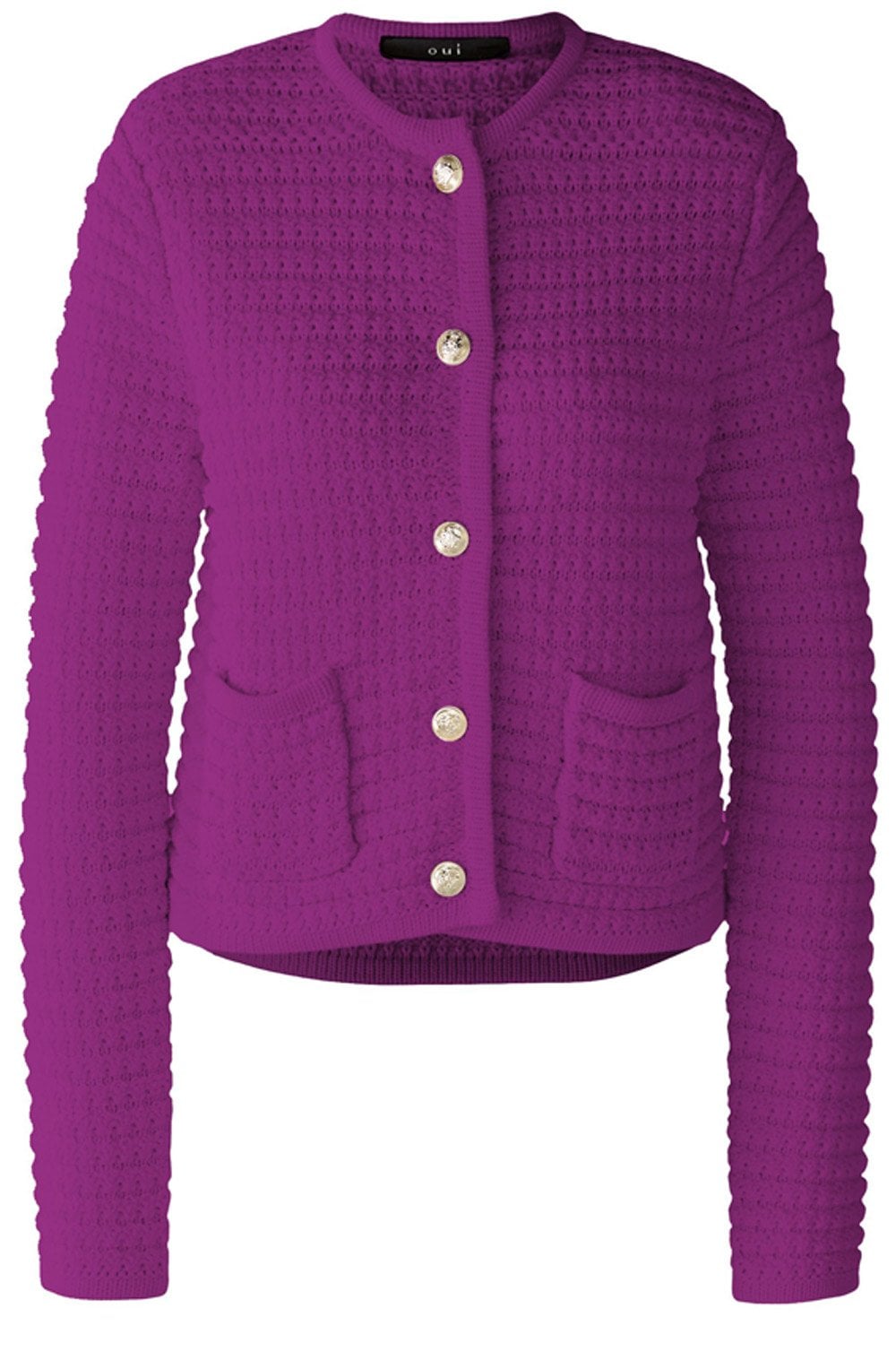 Sparkling Grape French Style Cardigan