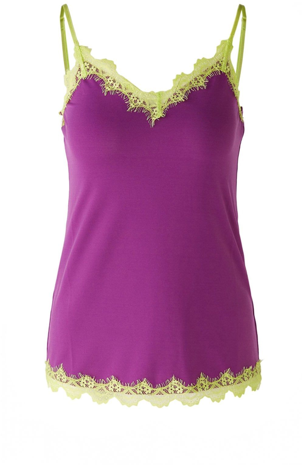 Sparkling Grape Lace Edged Camisole
