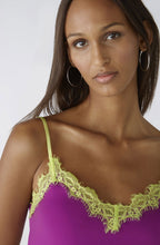 Sparkling Grape Lace Edged Camisole