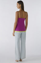 Sparkling Grape Lace Edged Camisole