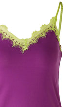 Sparkling Grape Lace Edged Camisole