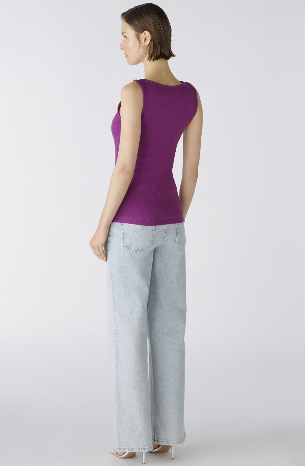 Sparkling Grape Ribbed Vest Top