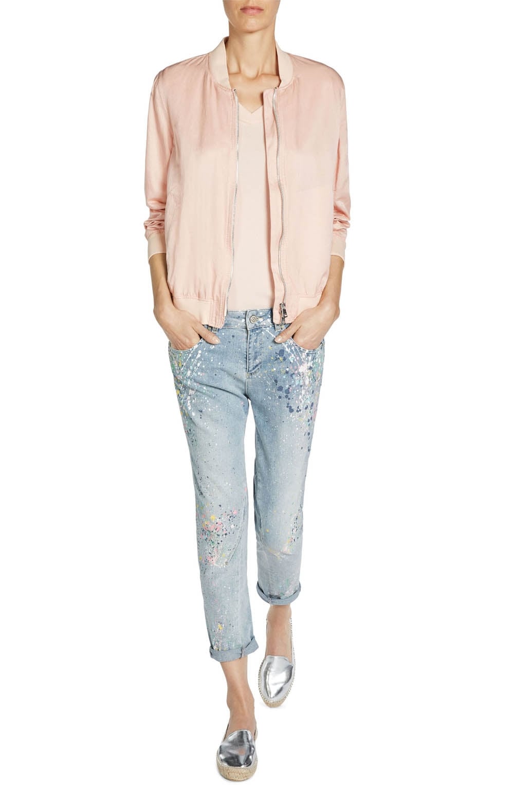 Splatter Effect Jeans