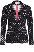 Spot Print Jersey Jacket