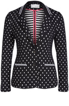 Spot Print Jersey Jacket