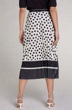 Spot Print Pleated Skirt