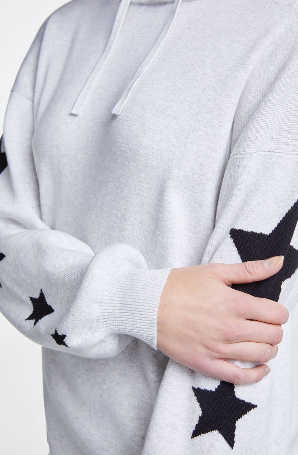 Star Design Hooded Sweater