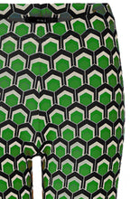 Steel Grey and Green Wide Leg Jersey Trousers