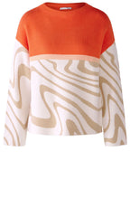 Stone and Orange Marbled Jumper