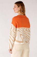 Stone and Orange Marbled Jumper