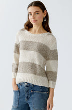 Stone and Taupe Striped Angel Yarn Jumper