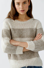 Stone and Taupe Striped Angel Yarn Jumper