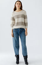 Stone and Taupe Striped Angel Yarn Jumper