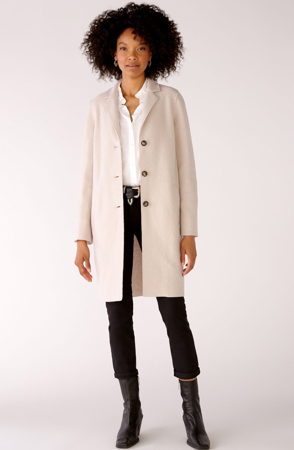 Stone Boiled Wool Coat
