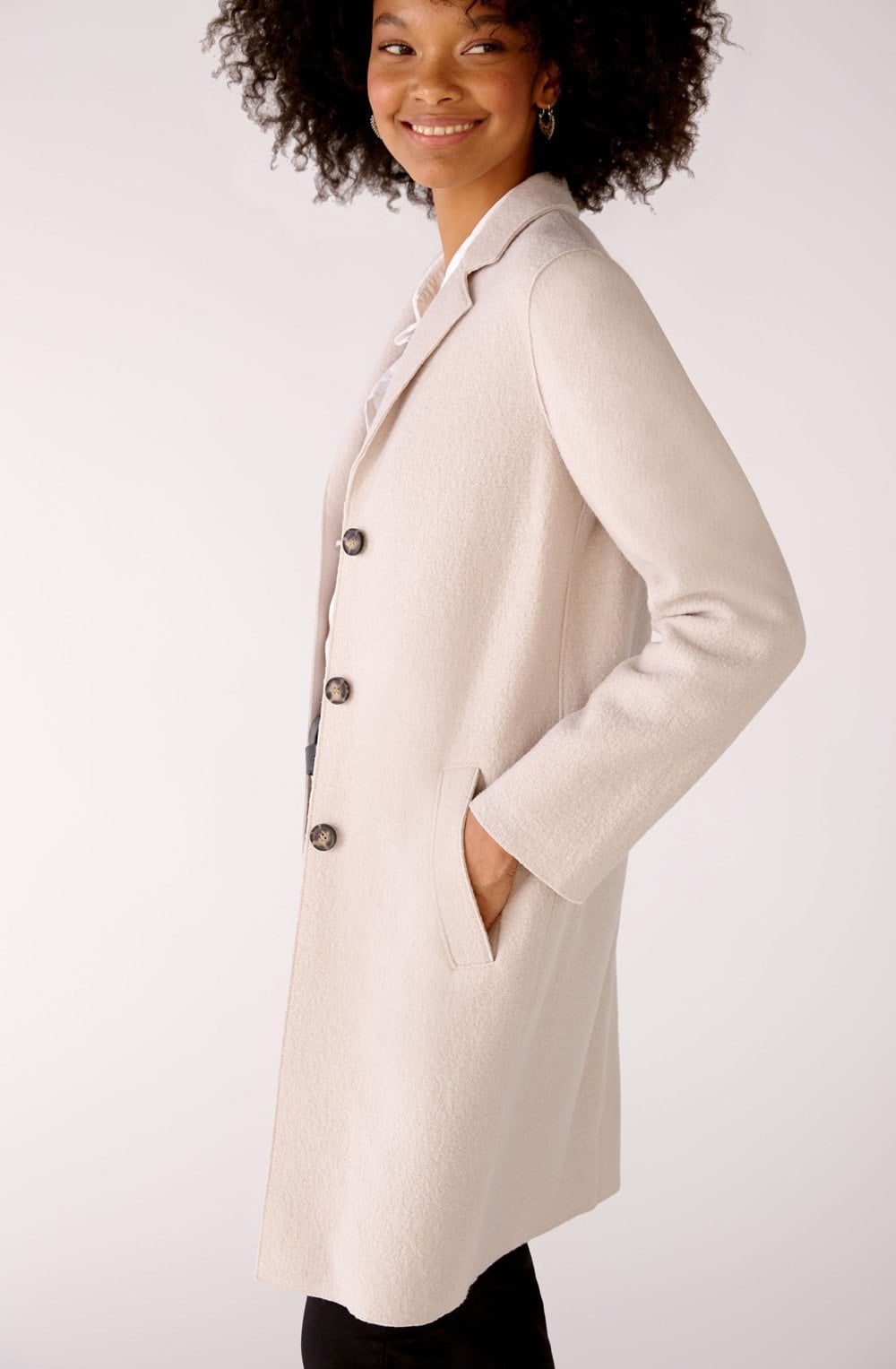 Stone Boiled Wool Coat