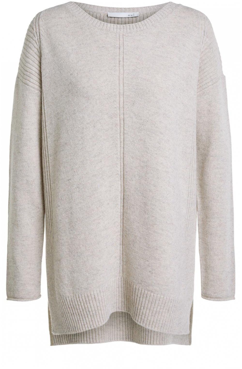 Stone Camel Mixed Knit Jumper