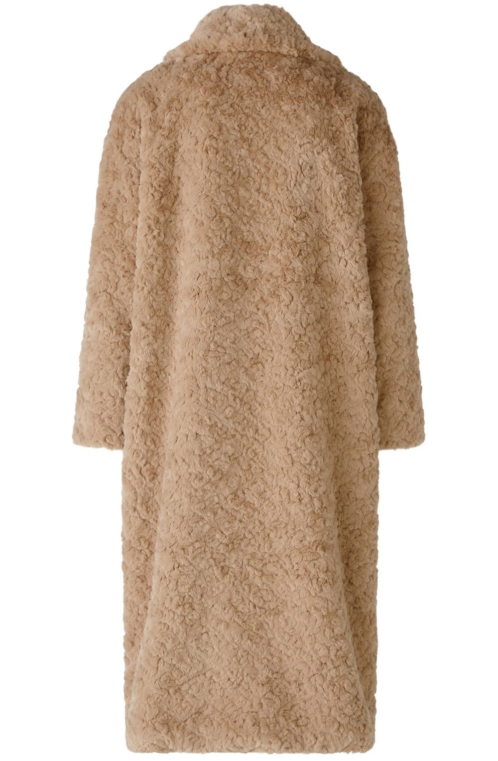 Stone Faux Fur Teddy Coat