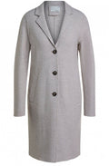 Stone Melange Knit Coat