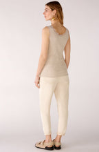 Stone Melange Lace Detail Vest Top