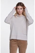 Stone Melange Wool Blend Jumper