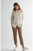 Stone Melange Wool Blend Jumper