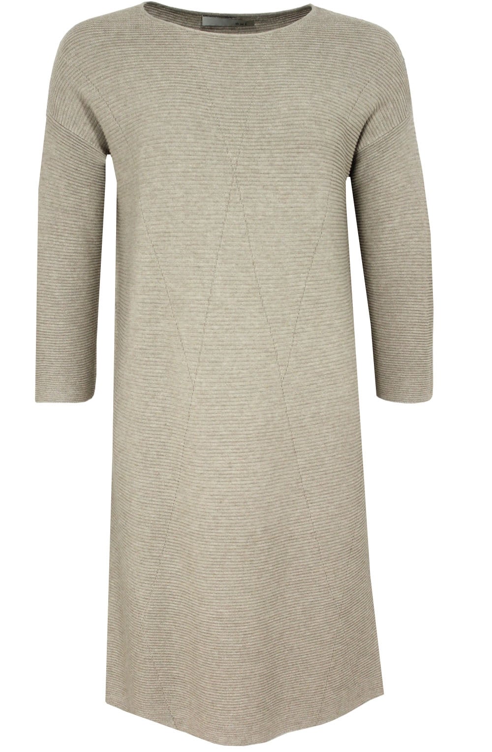 Stone Ribbed Knit Dress
