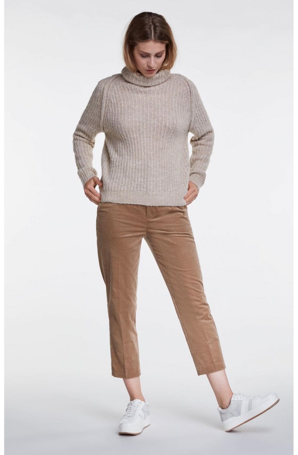 Stone Roll Neck Jumper
