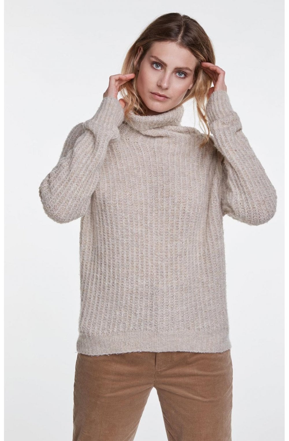 Stone Roll Neck Jumper