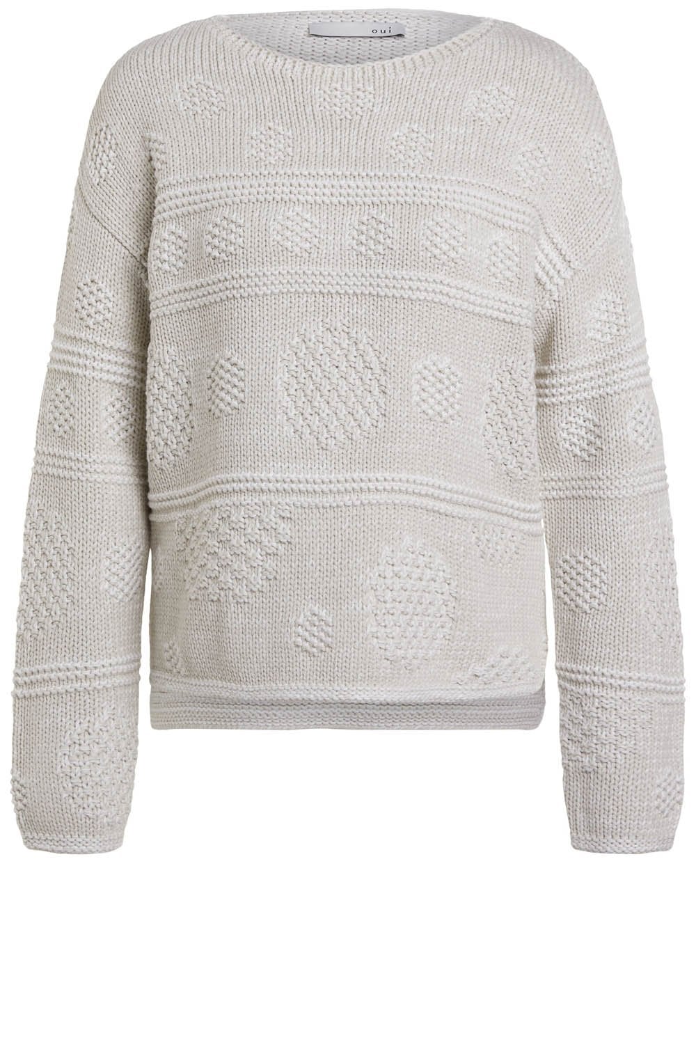 Stone Textured Knit Jumper