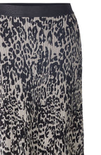 Stormy Taupe Crinkled Pleat Midi Skirt