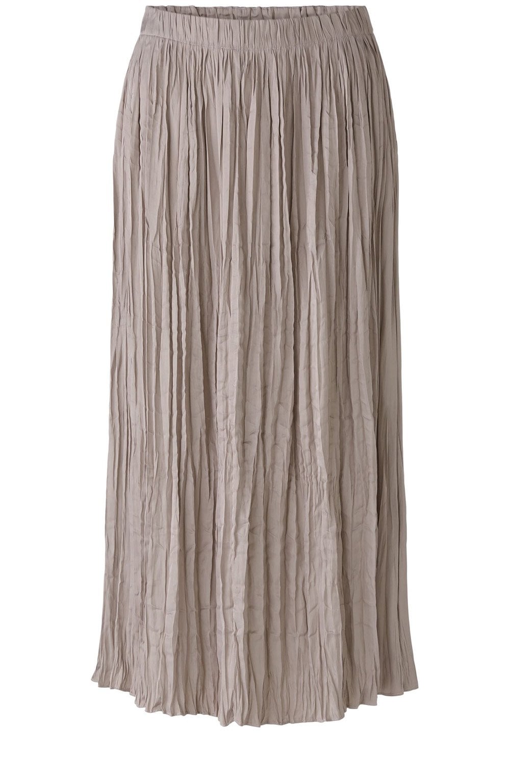 Stormy Taupe Crinkled Stain Touch Maxi Skirt