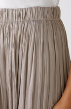 Stormy Taupe Crinkled Stain Touch Maxi Skirt