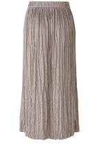 Stormy Taupe Crinkled Stain Touch Maxi Skirt