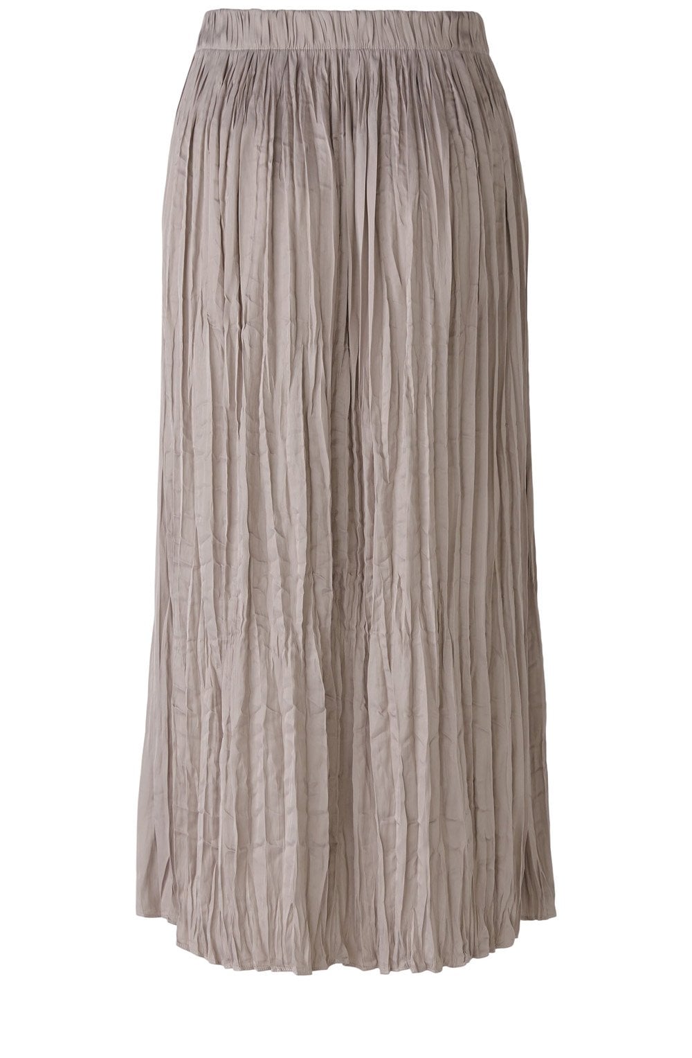 Stormy Taupe Crinkled Stain Touch Maxi Skirt