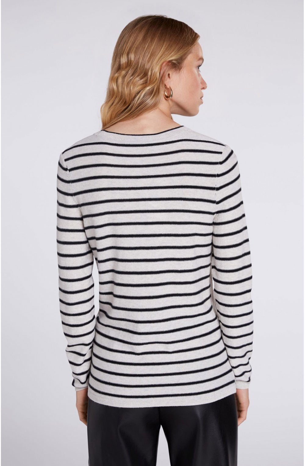Stripe & Paisley Print Jumper