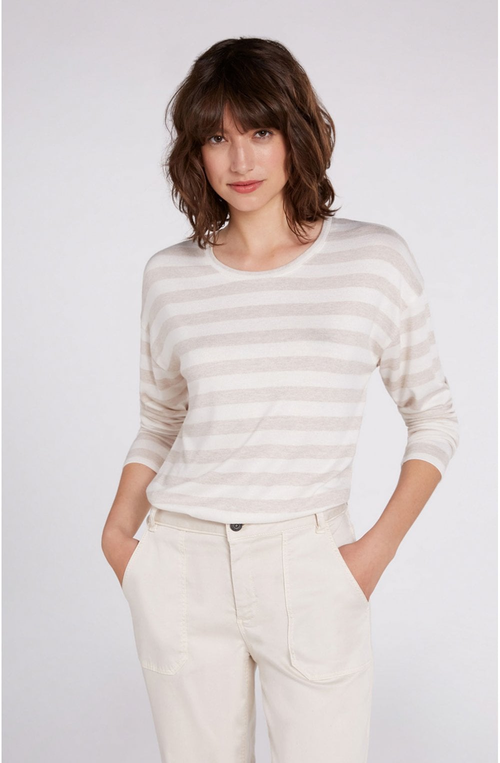 Striped Fine Knit Top