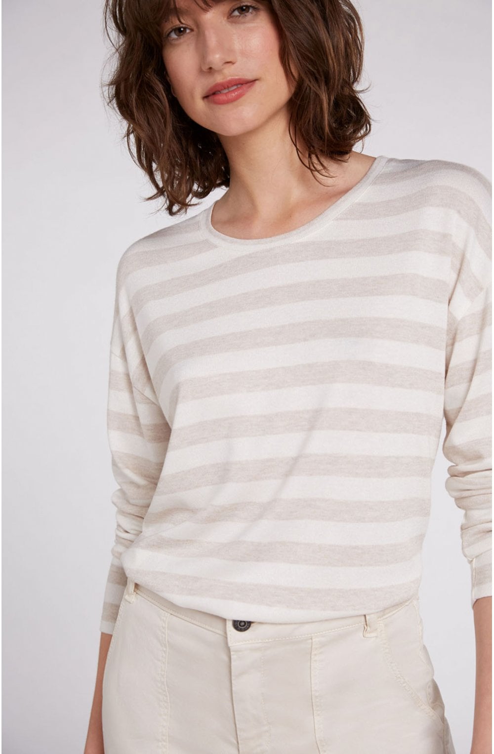 Striped Fine Knit Top