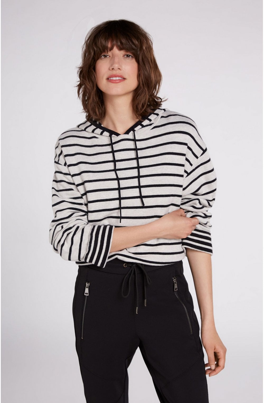 Striped Hooded Jumper