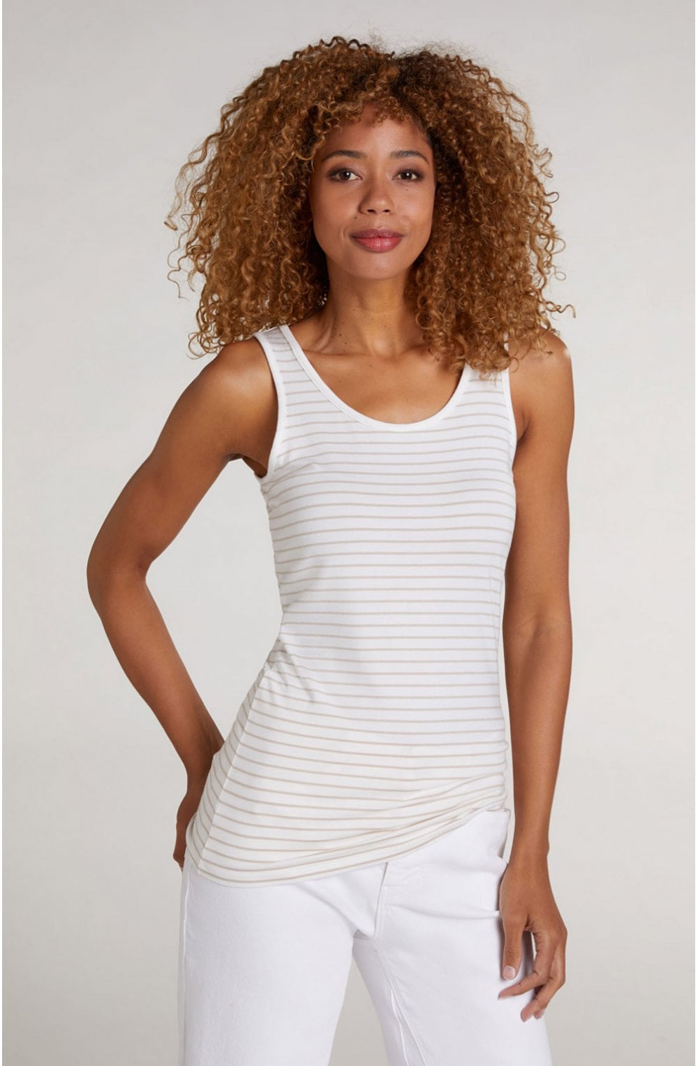 Striped Jersey Vest Top