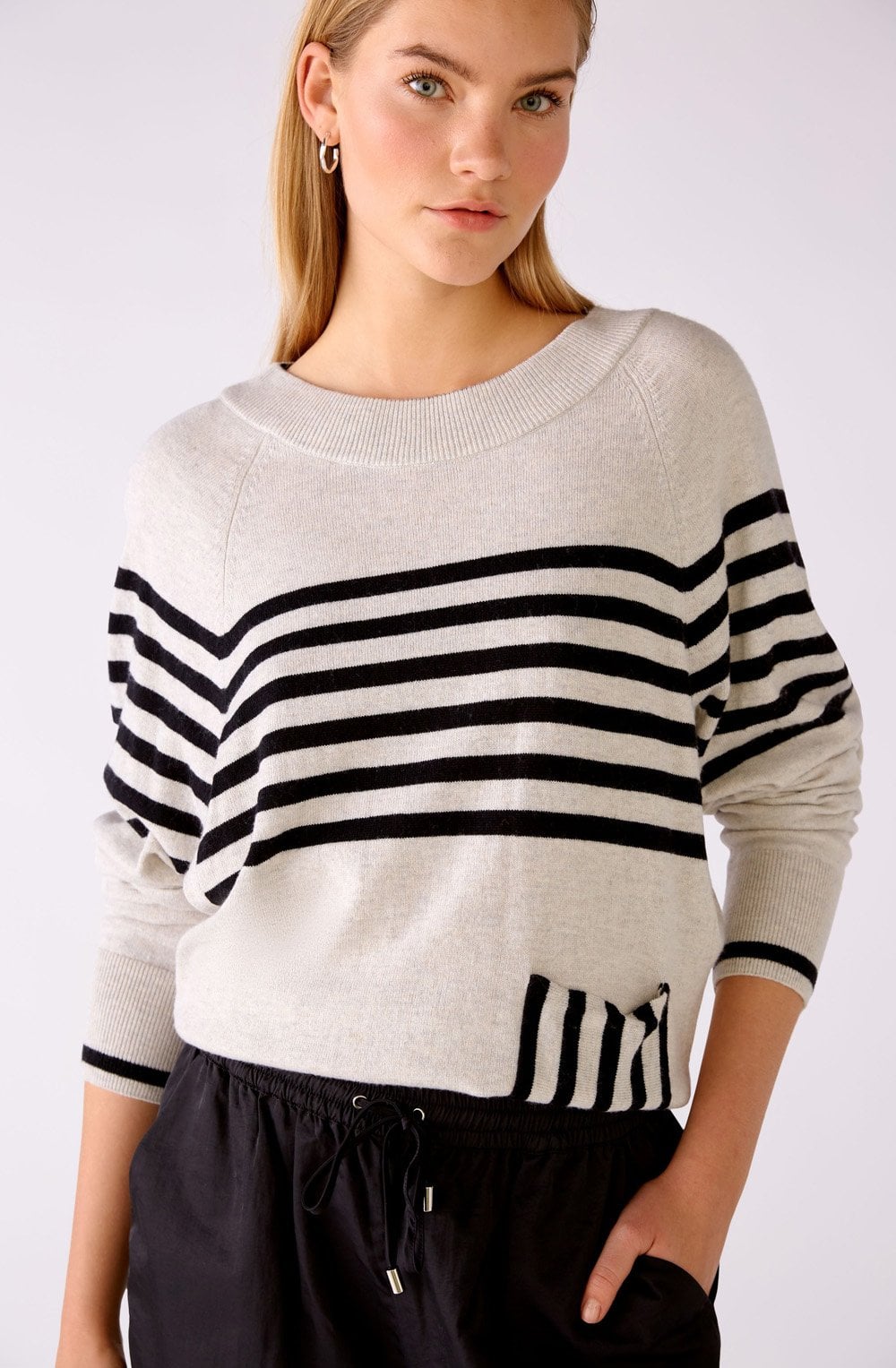 Striped Jumper with Pocket Detail