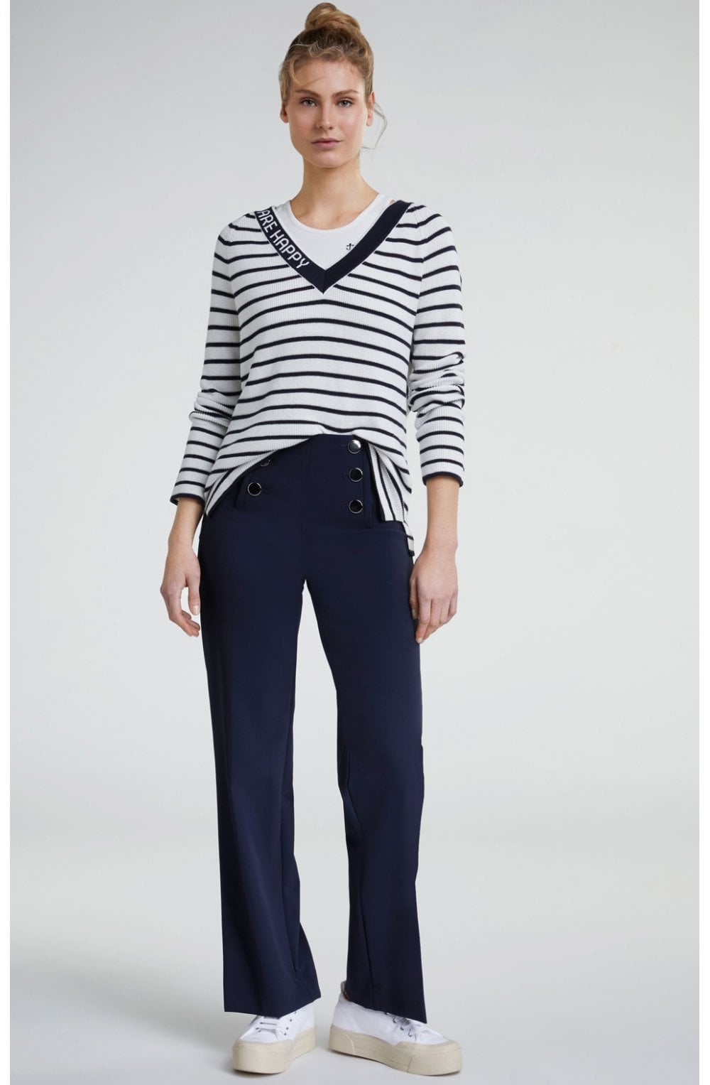 Striped Layered Effect Jumper