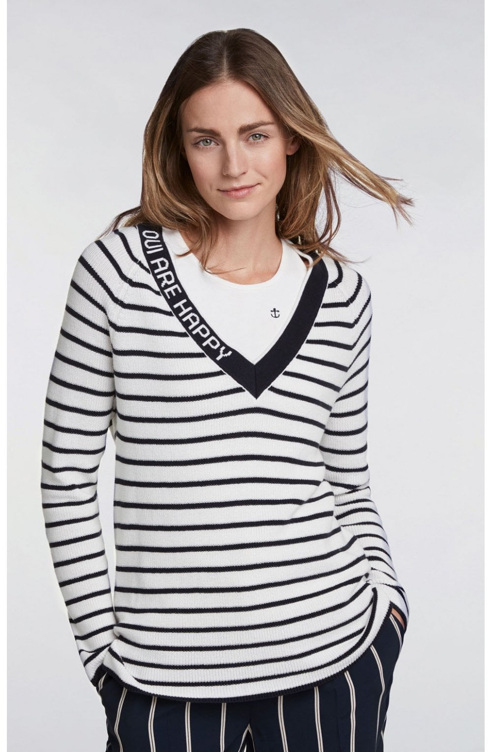 Striped Layered Effect Jumper